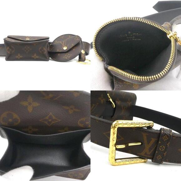LOUIS VUITTON Authentic Brown Monogram Canvas Pouch - Picture 4 of 5